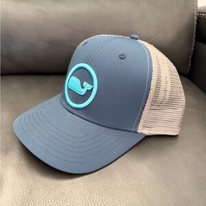 Vineyard Vines Blue Whale Logo Trucker Hat